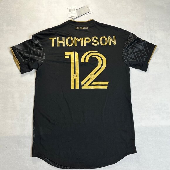 Adidas LAFC Thompson 12 Black Gold Soccer Jersey Small - Picture 2 of 6
